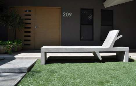 Concrete Chaise Longues