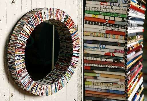 Recycled Magazine Art