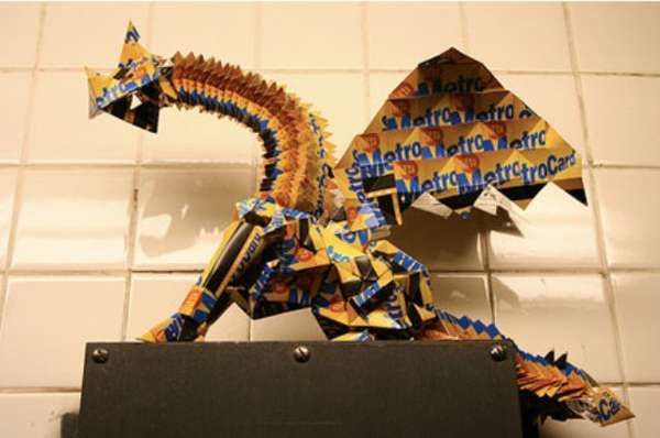 Recycled Metrocard Art