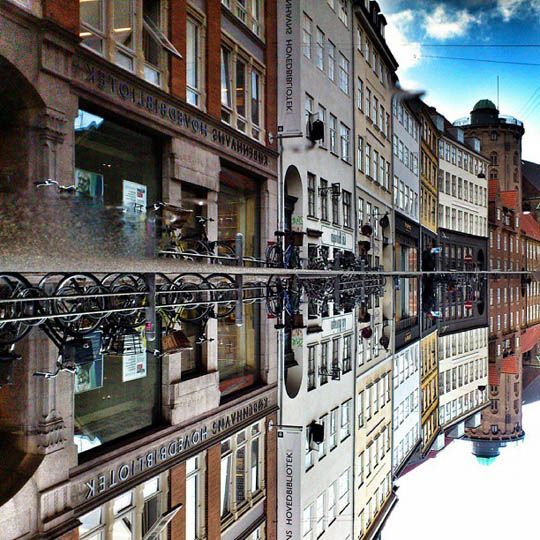 Mirrored Cityscape Photographs