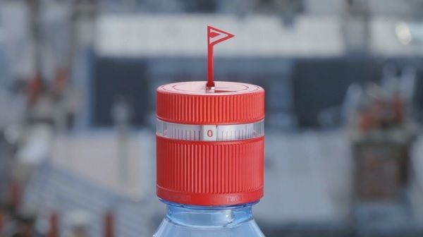 Hydration-Reminding Bottle Caps