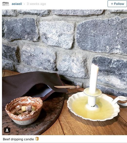 Edible Lard Candles