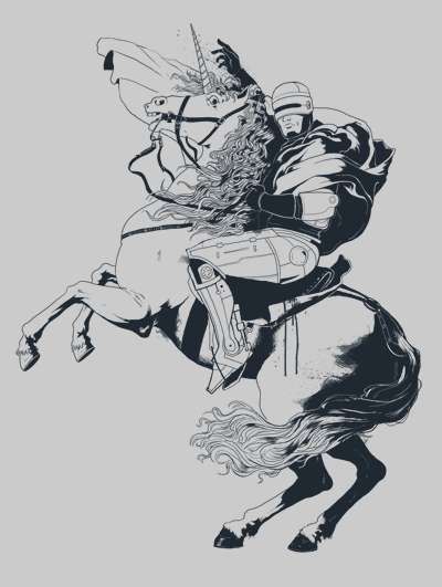 Galloping Cyborg Tees