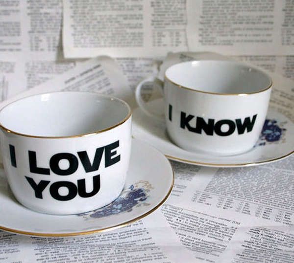 Sarcastically Romantic Tea Cups