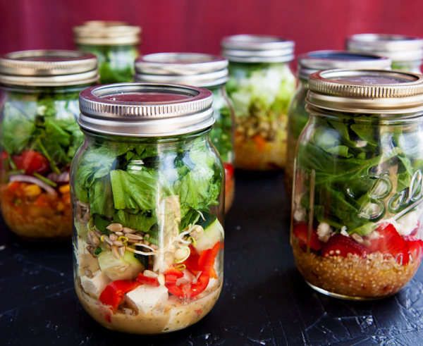 DIY Salad In A Jar