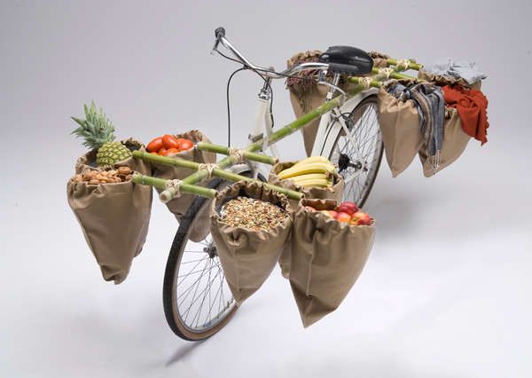 Bamboo Bicycle Storage