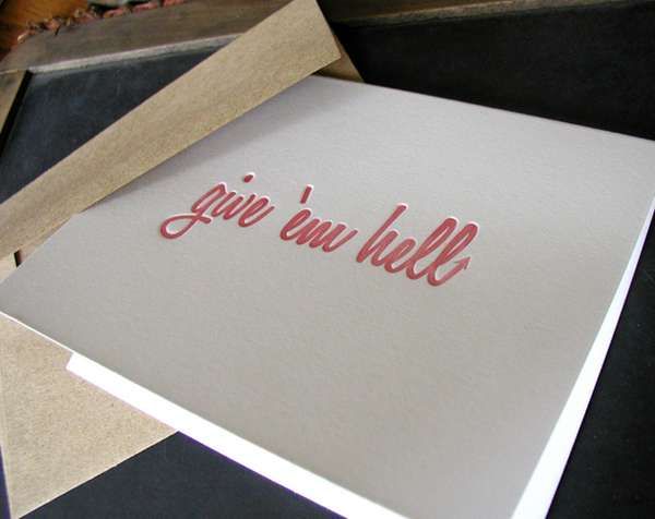 Bold Phrase Greeting Cards