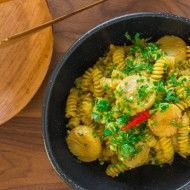 Seafood Curry Pasta