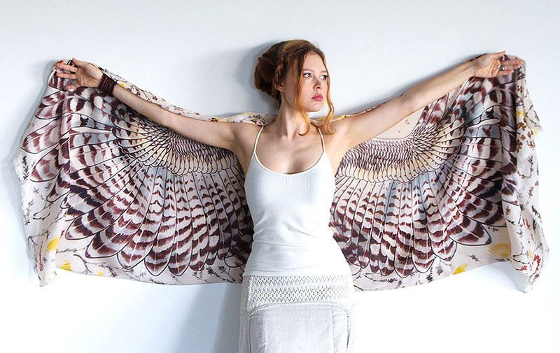 Avian Feather Scarves