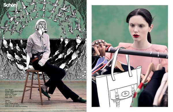 Illustrated Fashion Editorials