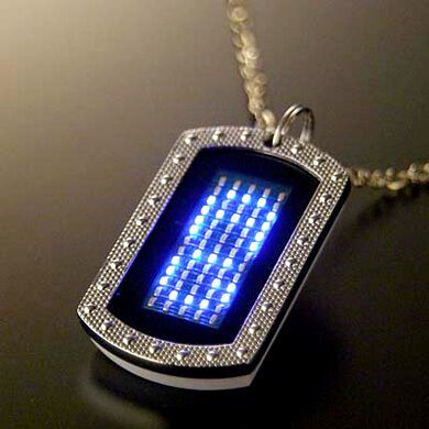 Scrolling LED Dog Tag