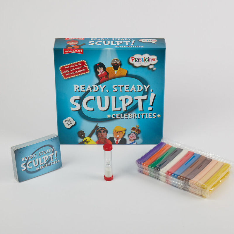 Steady Ready Sculpt Game Plasticine Modelling Clay Kids Family Charades 