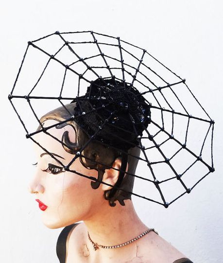 Webbed Goth Fascinators