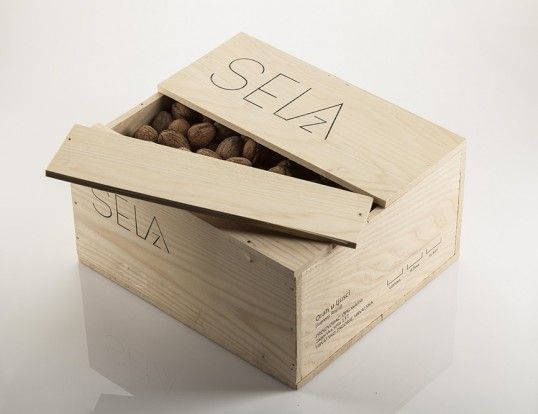 Wood Crate Walnut Branding