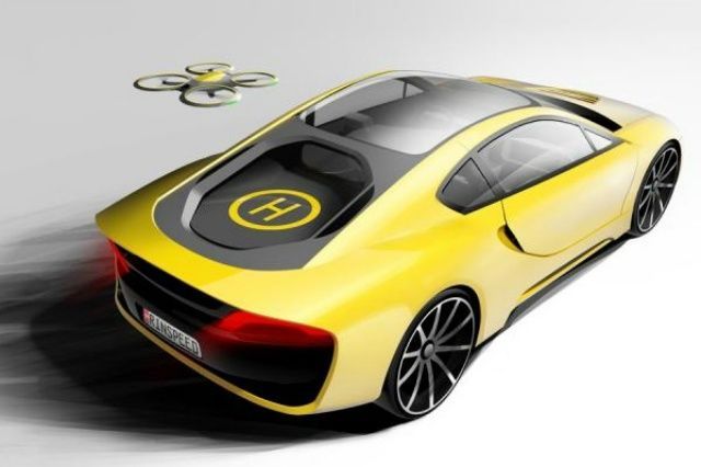 Drone-Outfitted Cars