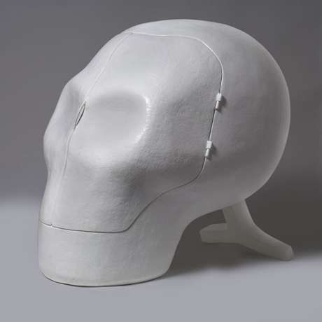 Sensory Deprivation Skull Chair by Atelier van Lieshout