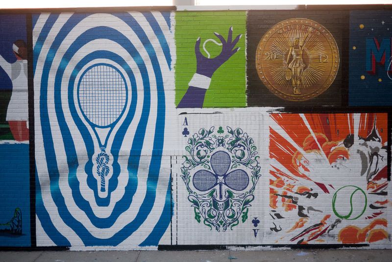 Tennis Star Tribute Murals