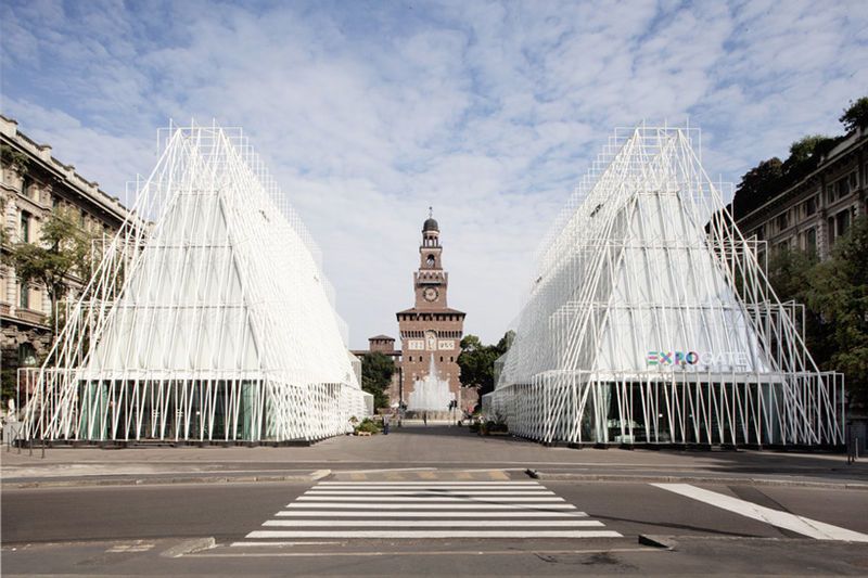 Triangular Castle Pavilions