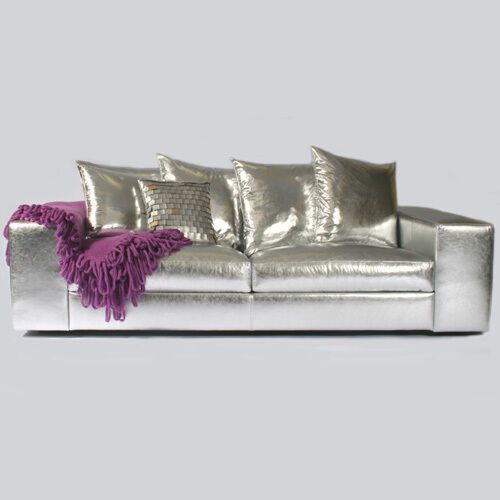 Silver Leather Sofas