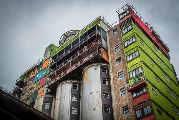 Green Shipping Container Dorms
