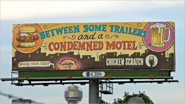 Creepy Restaurant Billboards
