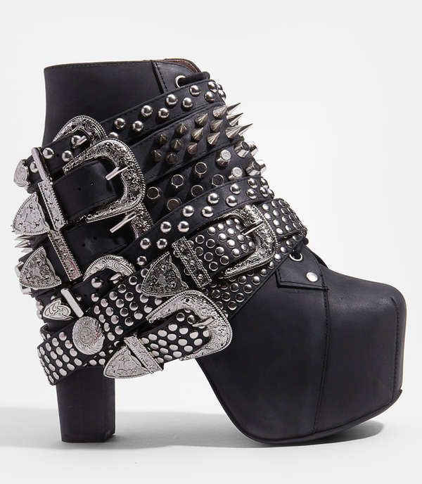 Belted Biker Platforms