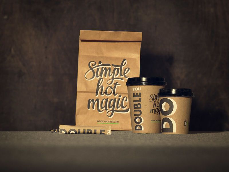 Type-Centric Coffee Branding