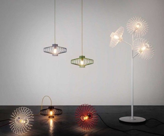 Elegantly Wiry Lamps