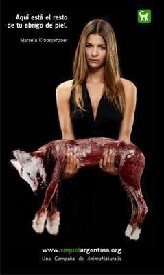 Skinned Animals as Advertising