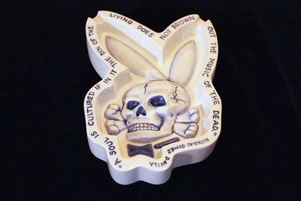 Creepy Skeletal Ashtrays