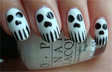 Spooky Skeleton Manicures