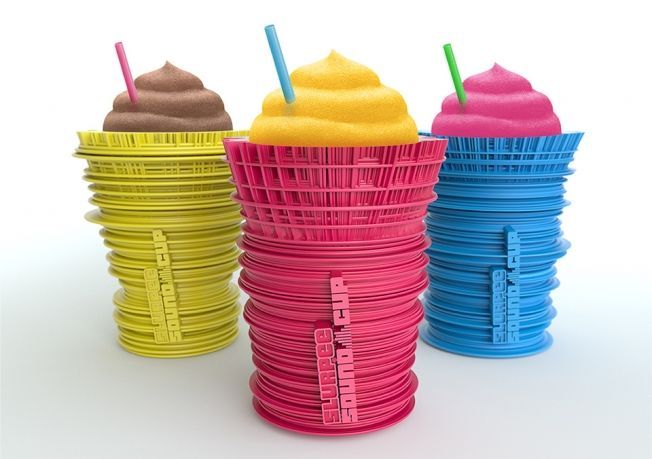 Sound Wave Slushy Cups