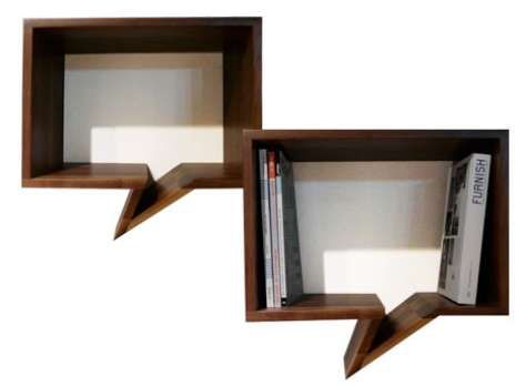 Speech Bubble Bookshelves