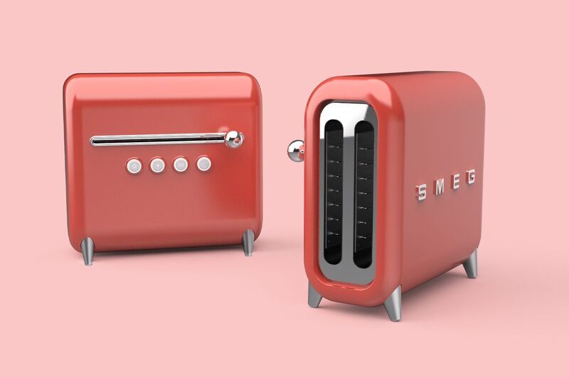 50s-Style Countertop Appliances : Smeg toaster