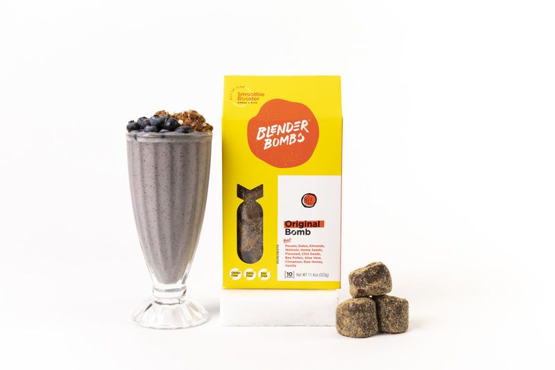 Blender Bombs Smoothie Booster: Cacao & Peanut Butter, Power-Snack