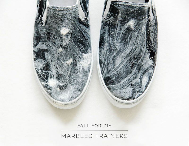 Marbled Sneaker DIYs