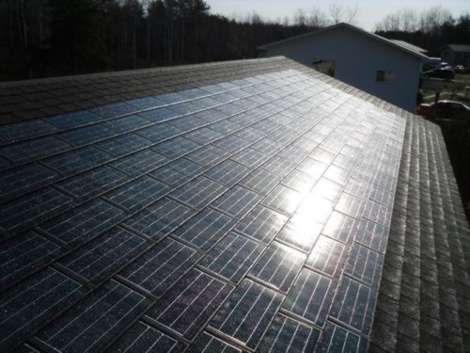 Sleek Solar Shingle Power