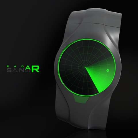 Radar-Inspired Wristwatches- The Sonar Watch Tracks Time and Enemy Submarines