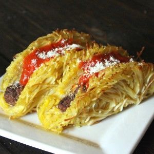 Spaghetti Taco Shells