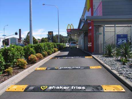 Speed Bumps to Promote Fries