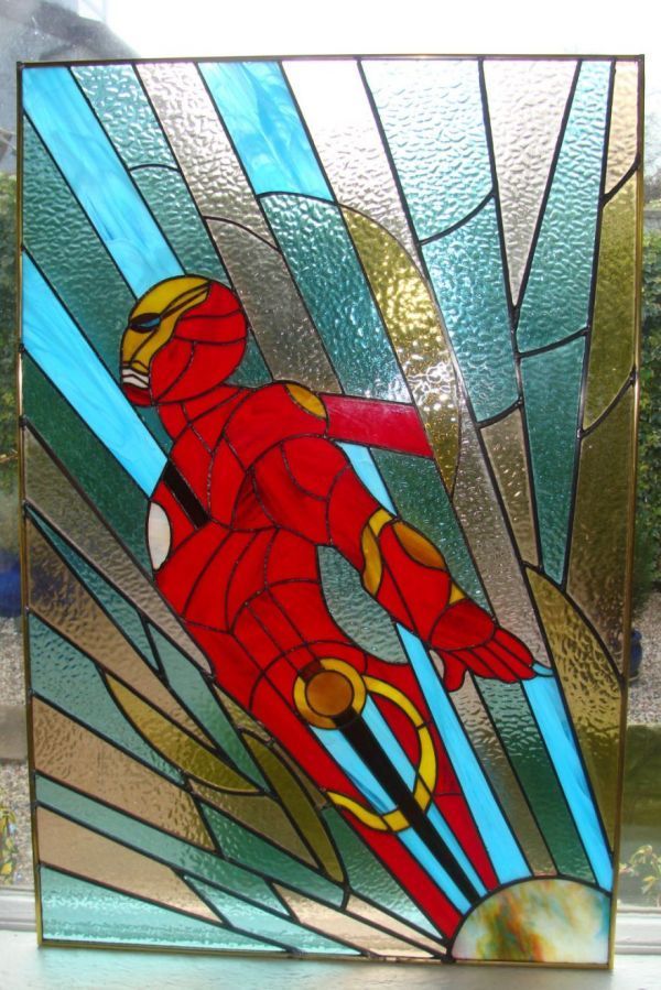 Superhero Stained Glass Windows