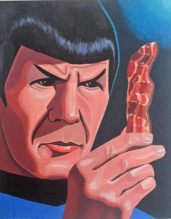 Bacon-Inspecting Star Trek Paintings