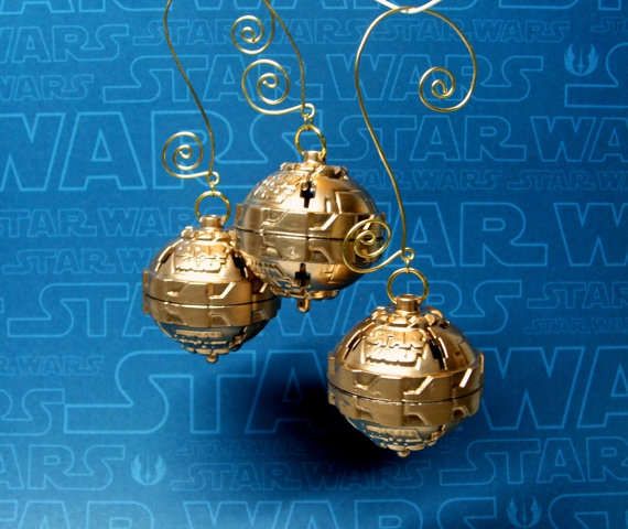 Death Star Christmas Orbs