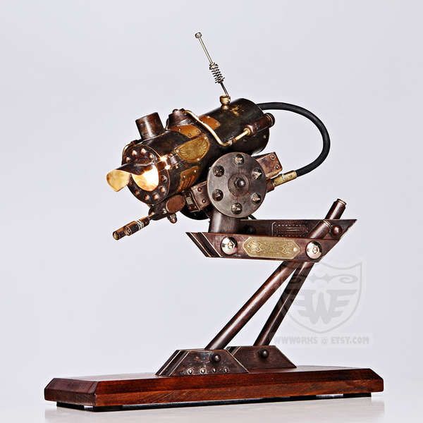 Steampunk Walker Desk Lamps