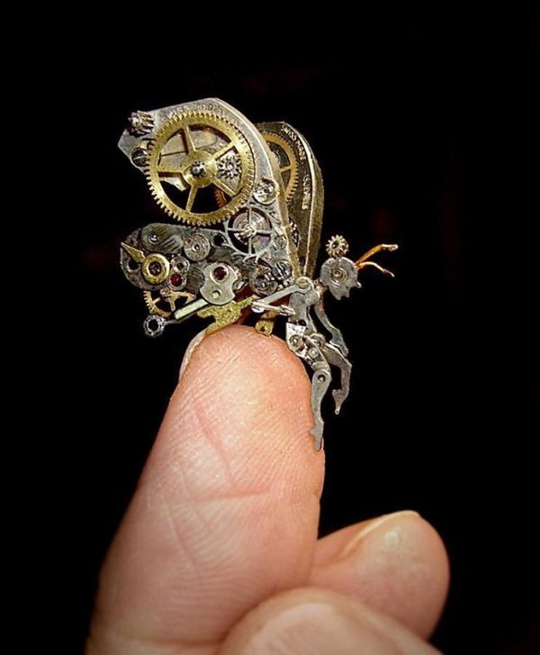 Upcycled Steampunk Sculptures