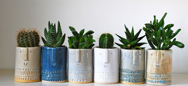 Clay Planter Characters