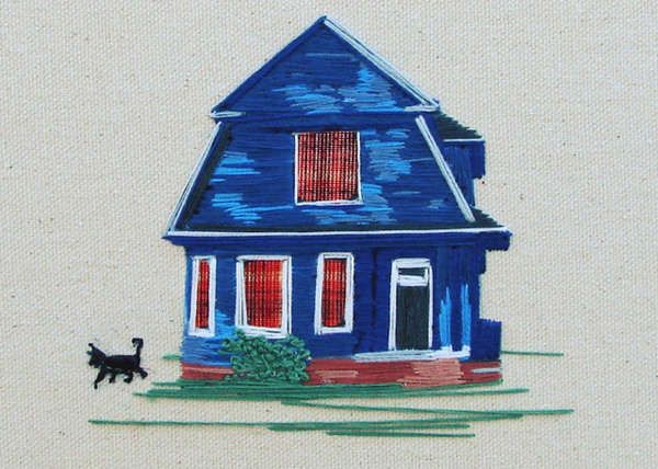 Architectural Needlepoint Artworks