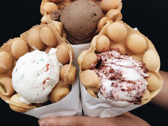 Puffed Ice Cream Cones