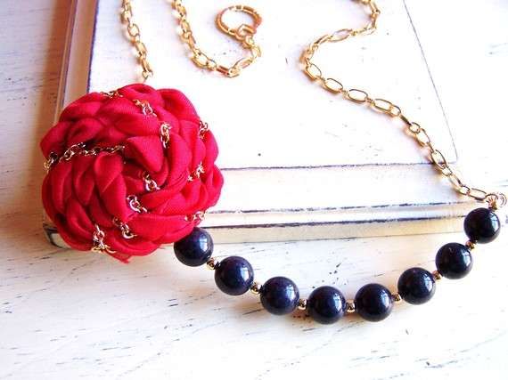 Chained Rose Necklaces