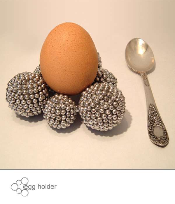 Metallic Pellet Egg Stands